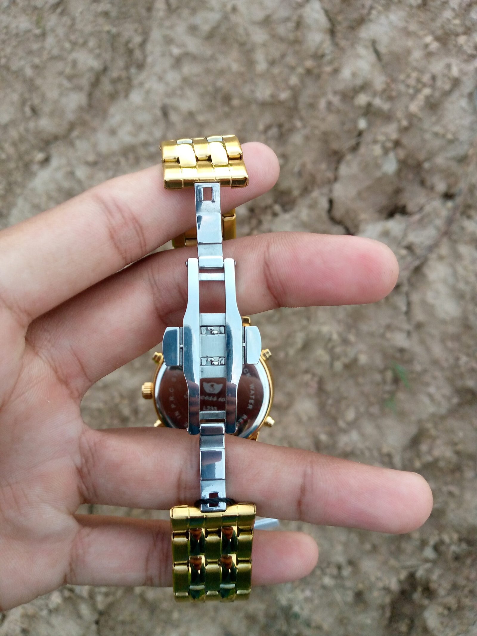 Fashion Digital Watch Full Steel LED Sports Watch Day Date Calendar male Gold Watch - Image 6