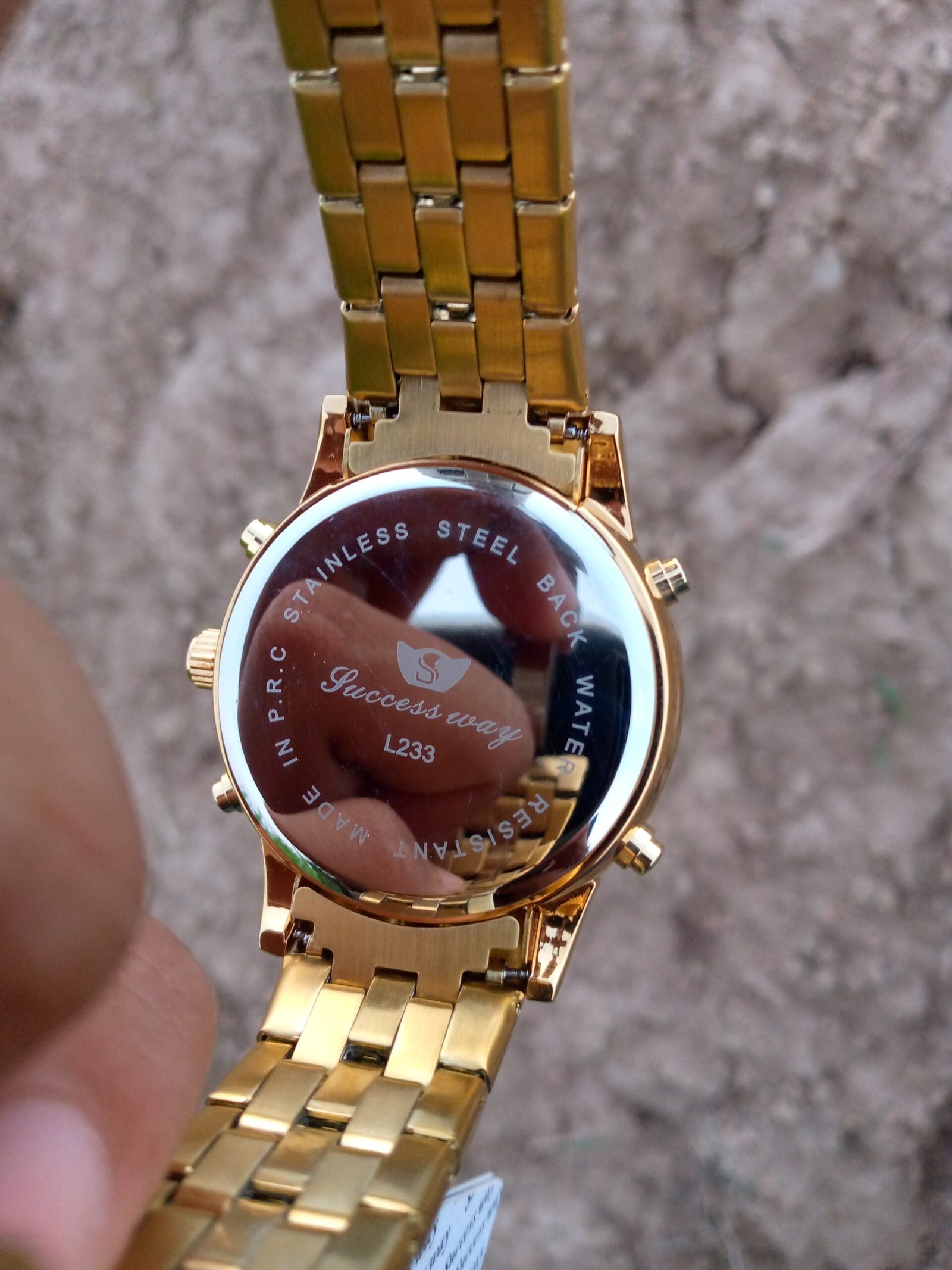 Fashion Digital Watch Full Steel LED Sports Watch Day Date Calendar male Gold Watch - Image 5